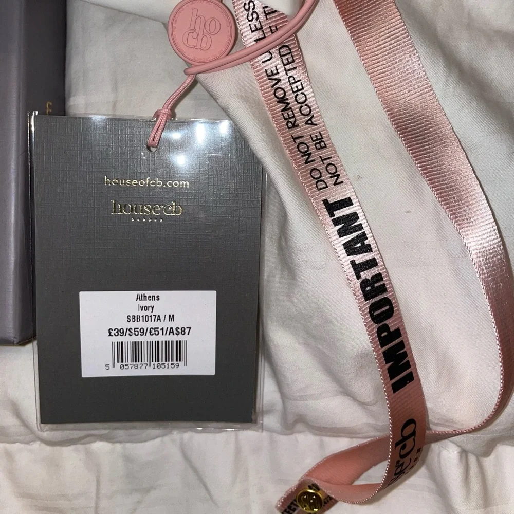 House of CB Cassis Ivory Bikini Top & Athens Ivory Gathered Bikini Bottoms - Picture 7 of 7